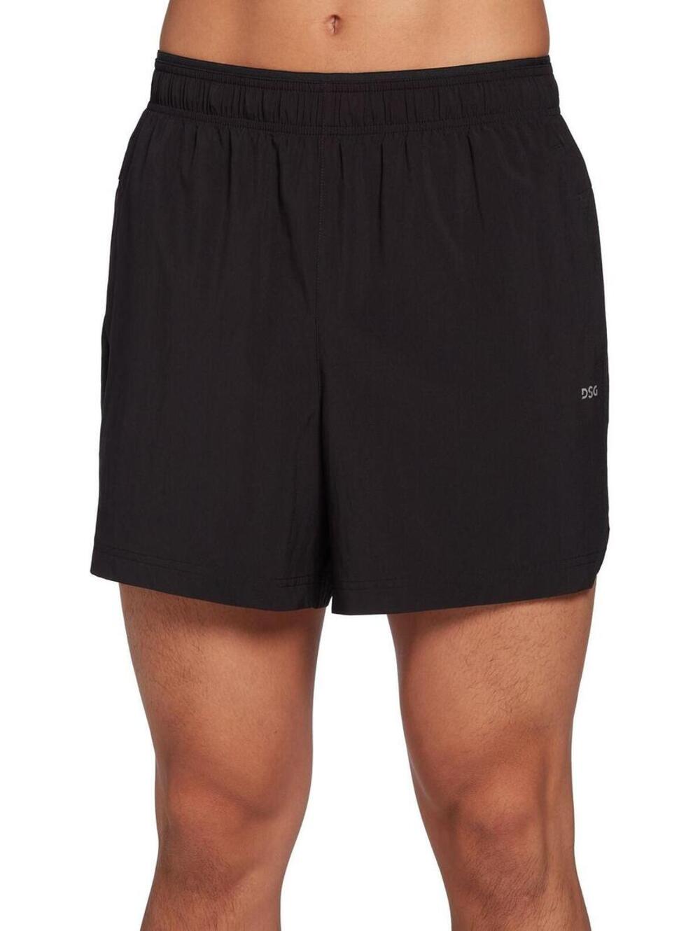 DSG Men’s XL 5” Stride Run Shorts Lined Brief Black NWT